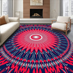 Radiating Starburst Geometric Design Rug