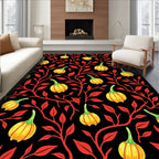Gourd Vine Floral Pattern Rug