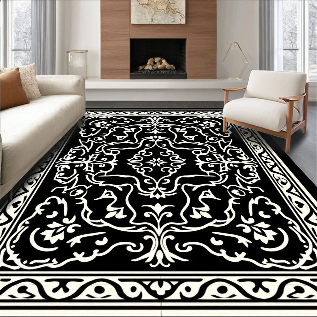 Ornate Scrollwork Delightful Pattern Rug