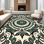 Intricate Floral Medallion Pattern Rug