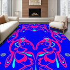 Vibrant Abstract Swirl Motif Rug
