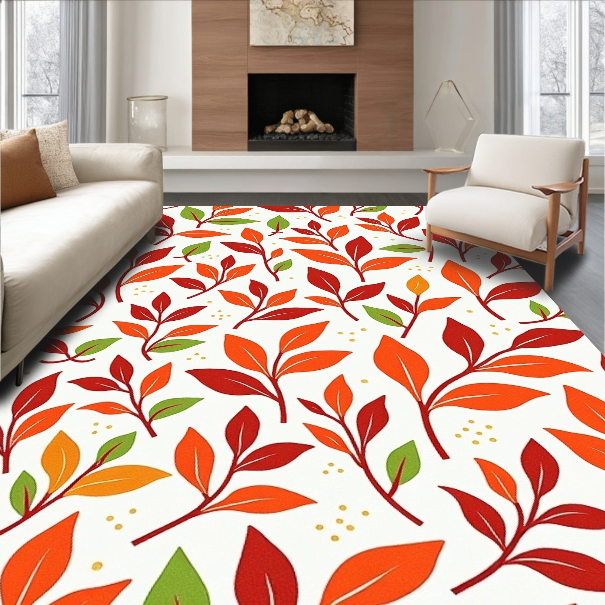 Autumn Leaf Print Rug