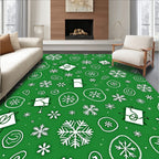 Joyful Snowflake Gift Pattern Rug
