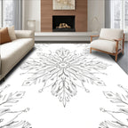Intricate Floral Mandala Motif Rug