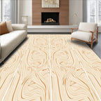 Flowing Wood Grain Pattern Rug
