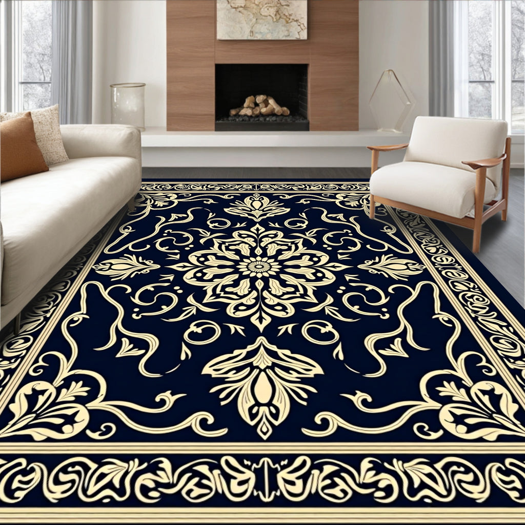 Ornate Mandalas And Swirls Design Rug