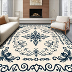 Classic Floral Border Design Rug