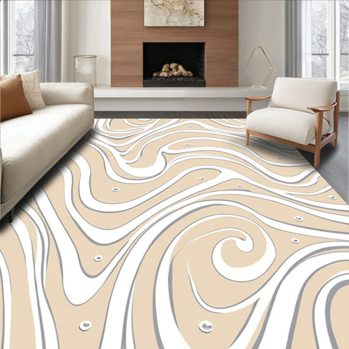 Abstract Swirl Dune Inspired Rug