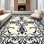 Classic Floral Scrollwork Decorative Rug