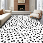 Starburst Patterned Abstract Design Rug