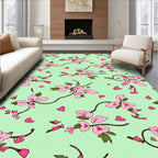 Blooming Branches Hearts Design Rug