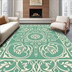 Art Nouveau Floral Medallion Pattern Rug