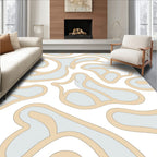 Organic Swirls Abstract Pattern Rug