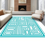 Geometric Maze Pattern Design Rug
