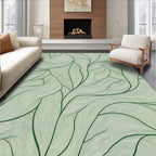 Organic Green Flowing Vines Rug