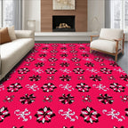 Floral Swirl Pattern Design Rug