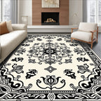 Intricate Classic Floral Scrollwork Rug