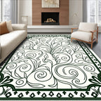 Classic Floral Swirls Patterned Rug