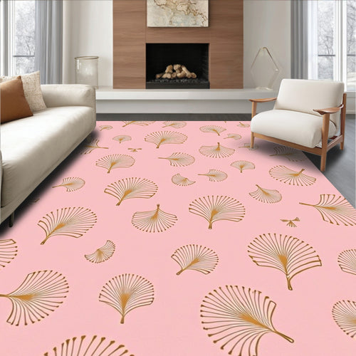 Art Deco Fan Pattern Design Rug