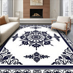 Classic Floral Symmetry Design Rug