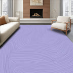 Pastel Wavy Line Art Design Rug