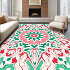 Festive Abstract Mandala Pattern Design Rug