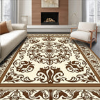 Classic Damask Floral Medallion Rug