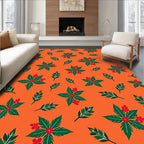 Jolly Holly Berry Festive Design Rug