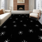 Minimalist Starry Night Pattern Rug