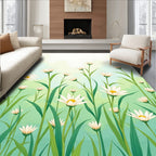 Daffodil Field Floral Pattern Rug
