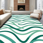 Oceanic Wave Patterned Design Rug