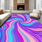 Vibrant Swirls of Magenta 2 Color Rug