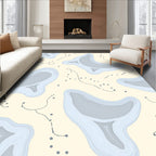 Abstract Organic Layered Shapes Rug