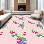 Whimsical Floral Vine Design Rug