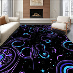 Cosmic Swirl Abstract Pattern Rug