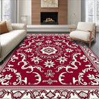 Elegant Floral Damask Pattern Rug