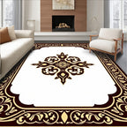 Ornate Antique Medallion Dark Rug