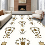 Floral Symmetry Vintage Damask Rug