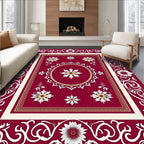 Ornate Floral Medallion Design Rug