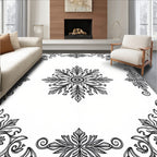 Ornate Floral Mandala Design Rug