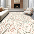 Swirling Abstract Pattern Lines Rug