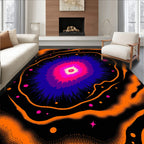 Explosive Galactic Aura Pattern Rug