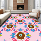 Colorful Floral Medallion Pattern Rug