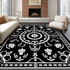 Intricate Mandala Floral Pattern Rug