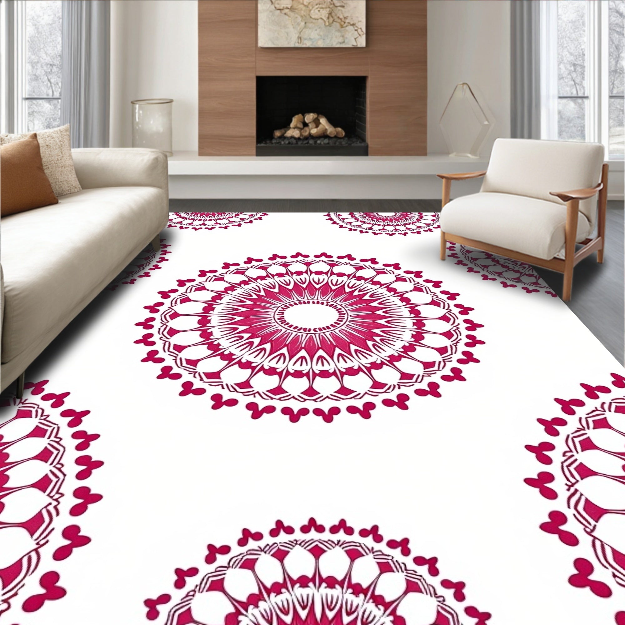Ornate Mandala Pattern Rug