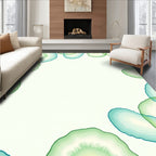 Green And Blue Agate Slices Rug