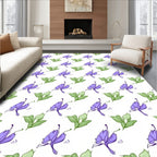 Foliage Flower Pattern Delight Rug