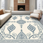 Ornate Diamond Swirl Pattern Rug