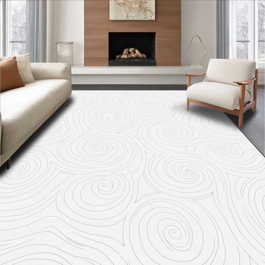 Whirlpool Swirls Pattern Design Rug
