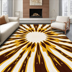 Radiating Sunlight Marigold Pattern Rug
